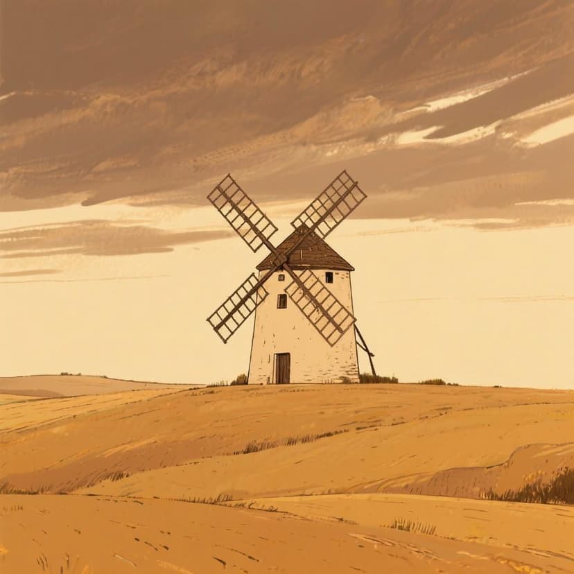 Illustration for quote: En un lugar de la Mancha, de cuyo nombre no quiero acordarme.