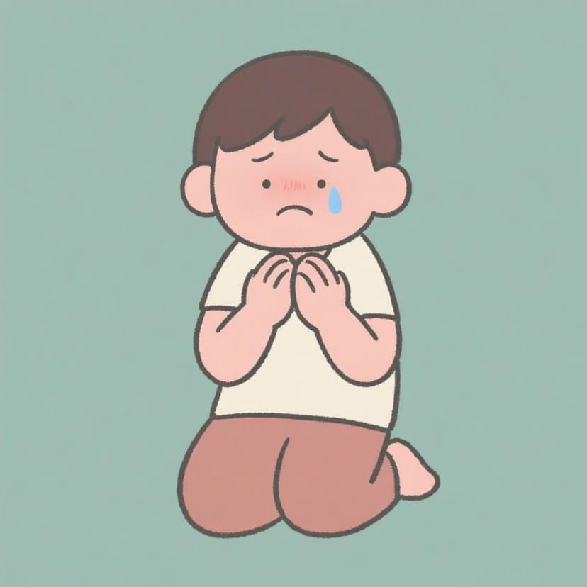 Pide perdón por piedad.