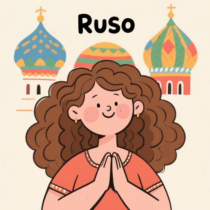 Rosa Rizo reza en ruso.