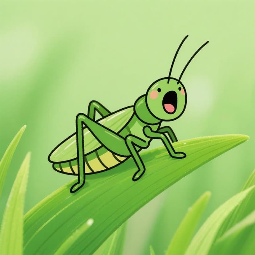 Grita el grillo en la grama.