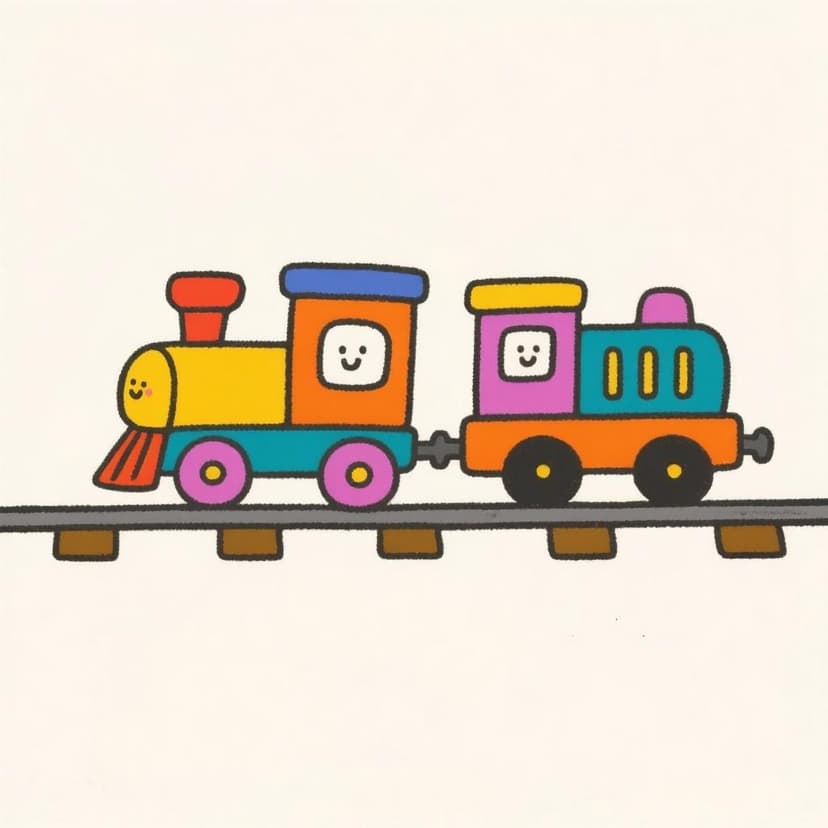 Un tren tras otro tren.