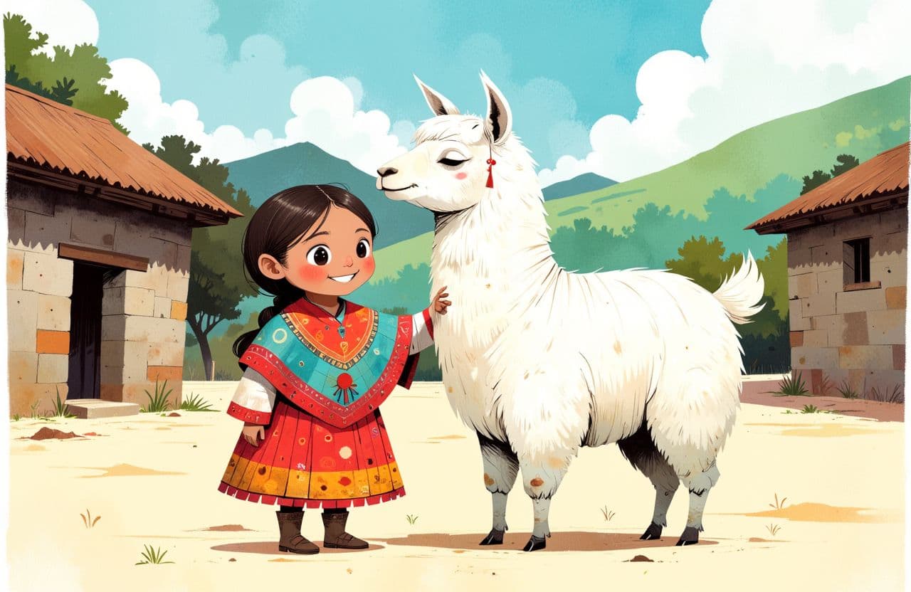 Cover for ¿Por qué mi llama mascota solo come maíz morado? Un día en mi granja de Cusco