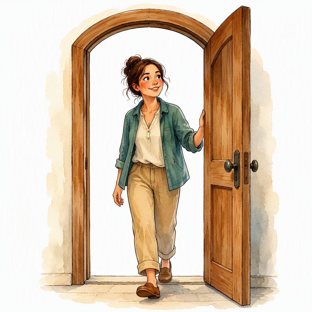 Illustration for arrivare